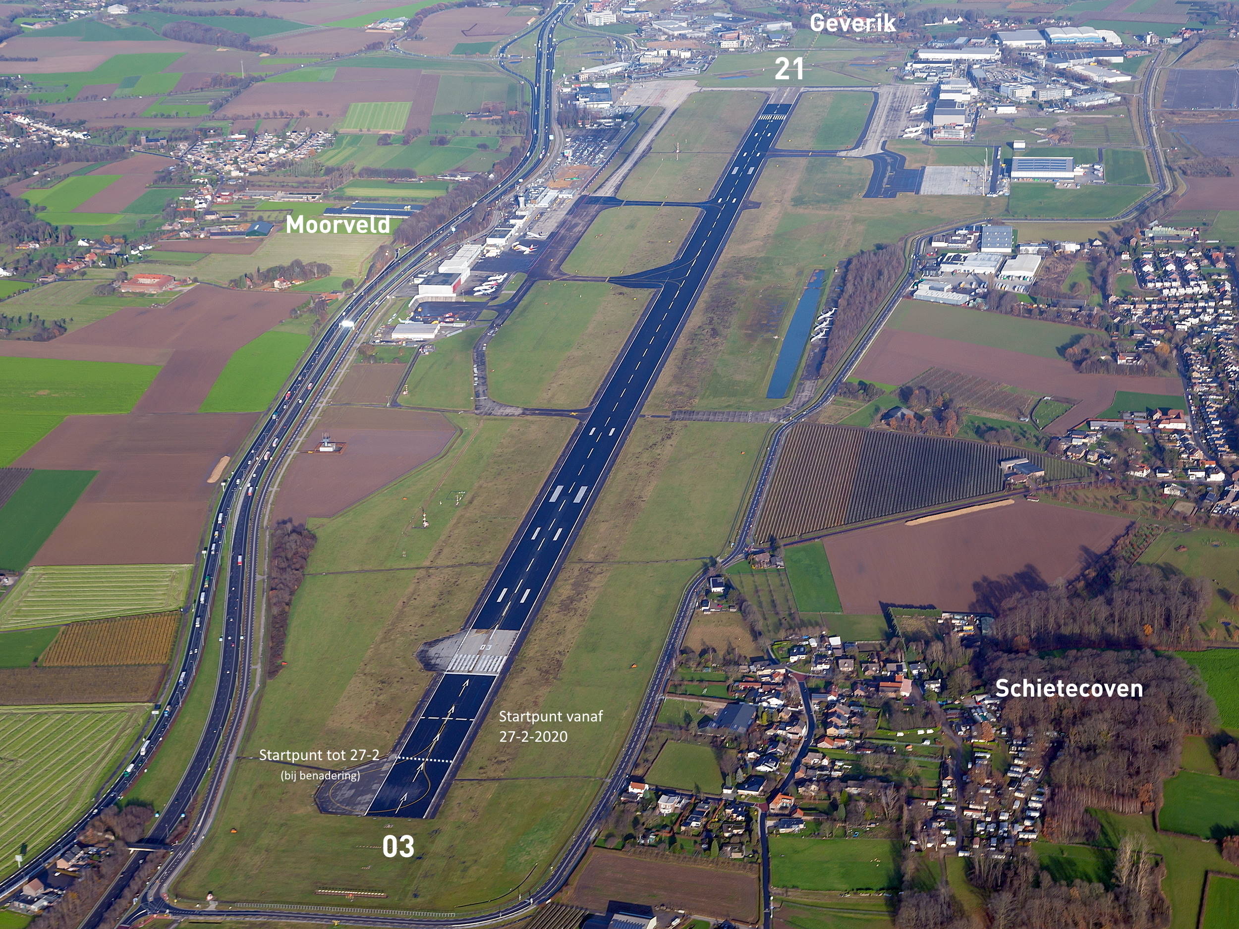Startpunt baan 27 februari aangepast - Maastricht Aachen Airport